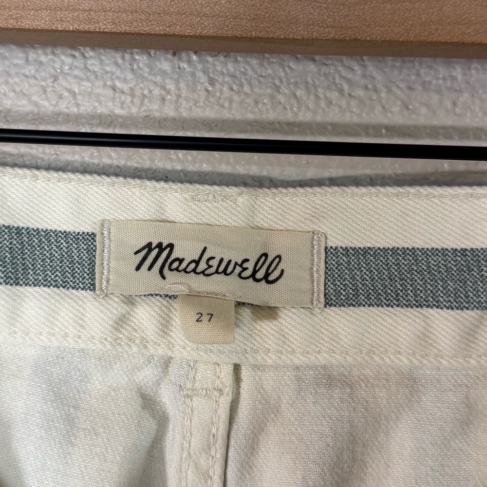 Madewell Emmett 2.0 Wide-Leg Crop Pants in Stripe: Patch-Pocket Edition 27 - Picture 8 of 10
